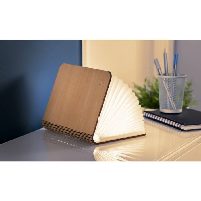 Gingko Smart Book Light (Natural Wood) - Maple - Large